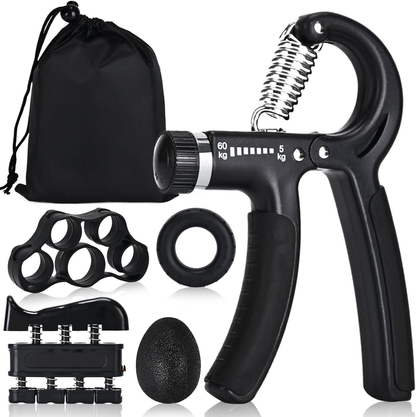 Hand Grip Strengthener,Grip Strength Trainer,22-132 Lbs Adjustable Resistance Forearm Exerciser Workout for Rehabilitation Athletes Climbers Musicians